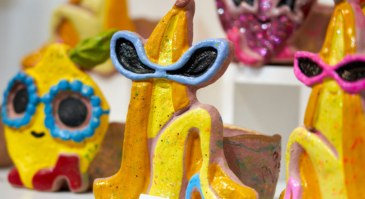 Les sculptures féminines en cuisson raku d'AMCH